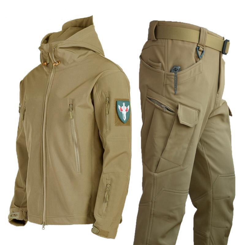 Ensemble tactique Softshell et pantalon cargo – 2 pièces