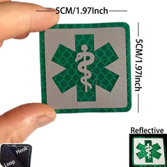 Patch médic Airsoft – 28 Serpent Vert