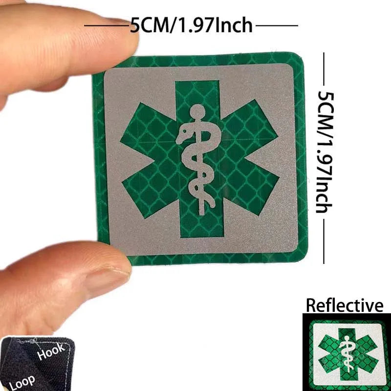 Patch médic Airsoft – 28 Serpent Vert