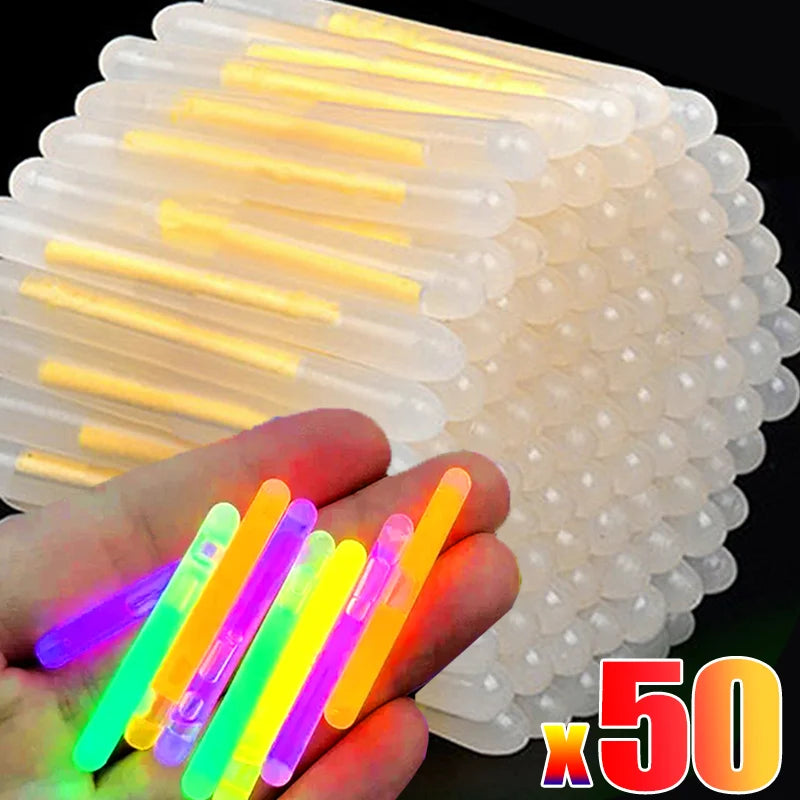 Mini bâtons lumineux chimiques 39 mm – lots de 10 à 50