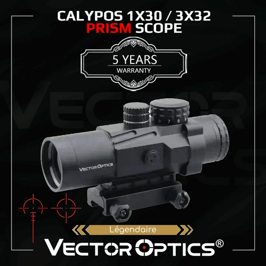 Lunette de visée prisme Calypos 1x30/3x32 - Vector Optics