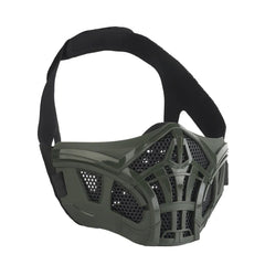 Demi-masque tactique style Scorpion avec insert silicone – Airsoft