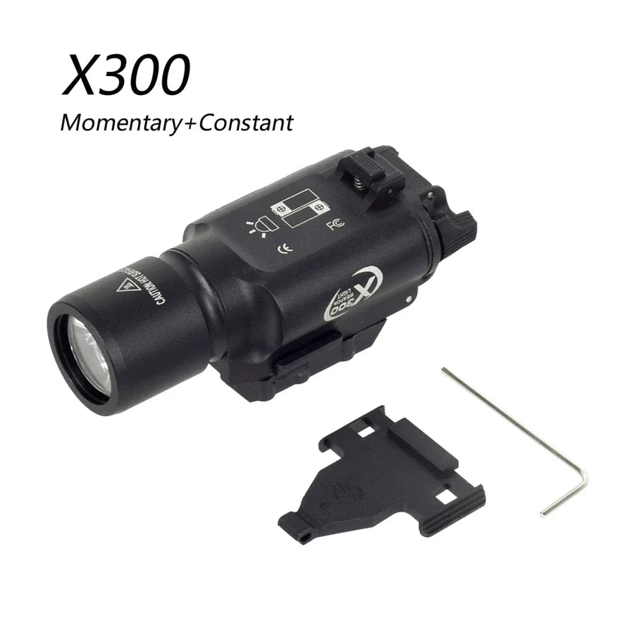 Holster Airsoft type Glock 17 / 19 pour lampe X300 / X300U – plateforme QLS