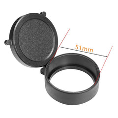 Couvre-objectif rabattable pour lunette, diamètre 25 à 69 mm