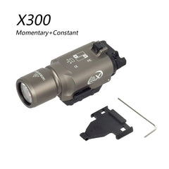 Lampe tactique type X300 / X300U pour rail 20 mm – plusieurs versions