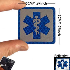 Patch médic Airsoft – 27 Serpent Bleu