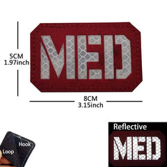 Patch médic Airsoft – 16 MED Rouge