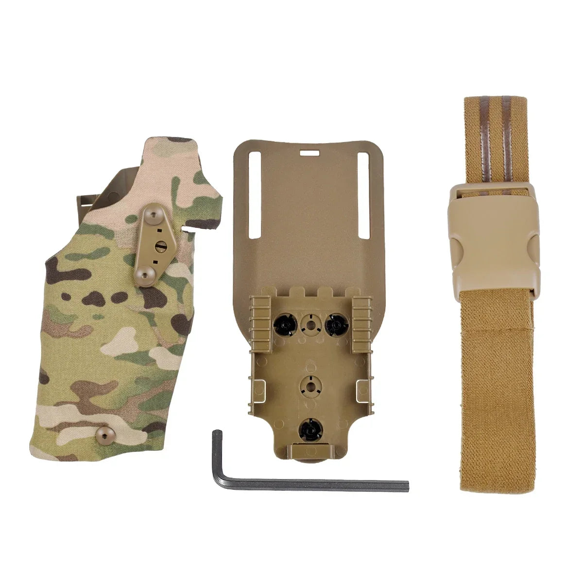 Holster Airsoft type Glock 17 / 19 pour lampe X300 / X300U – plateforme QLS