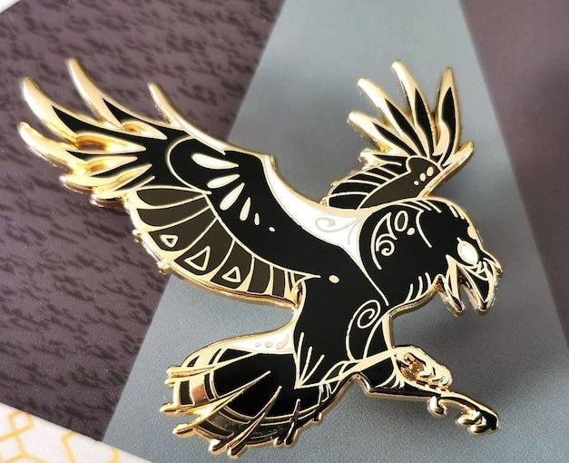 Pin’s corbeau en alliage de zinc – Assassin’s Creed Valhalla