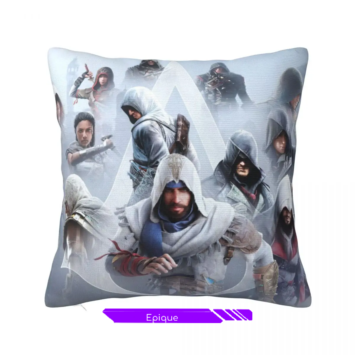 Housse de coussin Assassins Creed Mirage, taie d'oreiller carrée N°3