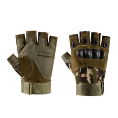 Gants tactiques demi-doigts en nylon – M à XL