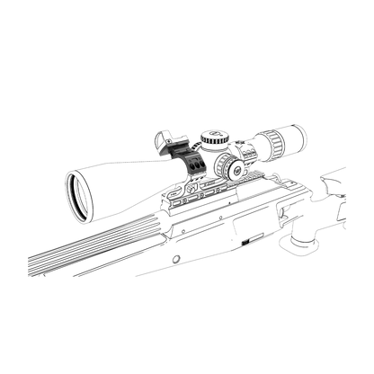 Kit de montage X-ACCU 34 mm Vector Optics permet d'ajouter point rouge sur le dessus d"une lunette