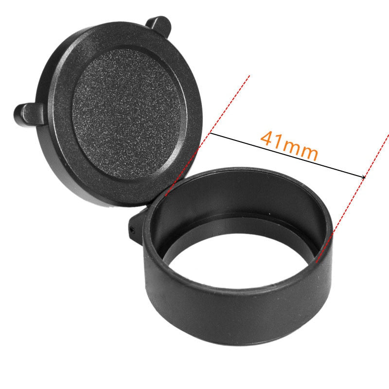 Couvre-objectif rabattable pour lunette, diamètre 25 à 69 mm
