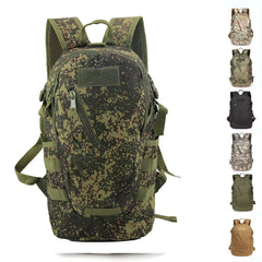 Sac à dos tactique camouflage 20–35 L – plusieurs motifs