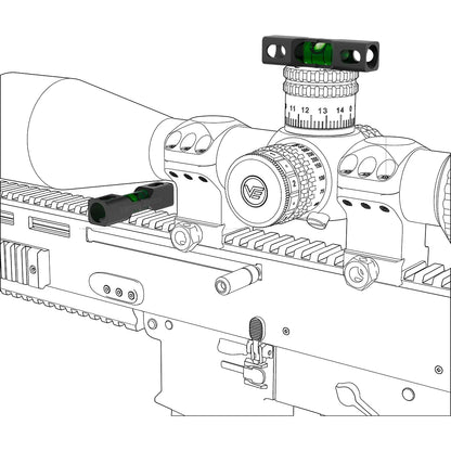 Niveau à bulle universel à montage plat, X-ACCU - Vector Optics