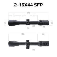 Lunette Continental ×8 SFP – Vector Optics – Plusieurs modèles