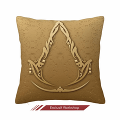 Housse de coussin Assassin's Creed Mirage, taie d'oreiller carrée