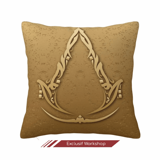 Housse de coussin Assassin's Creed Mirage, taie d'oreiller carrée