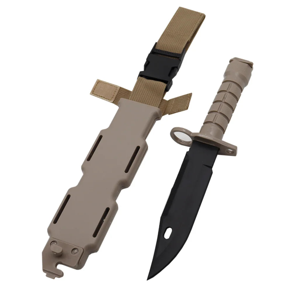 Couteau factice M9 souple pour entraînement et cosplay
