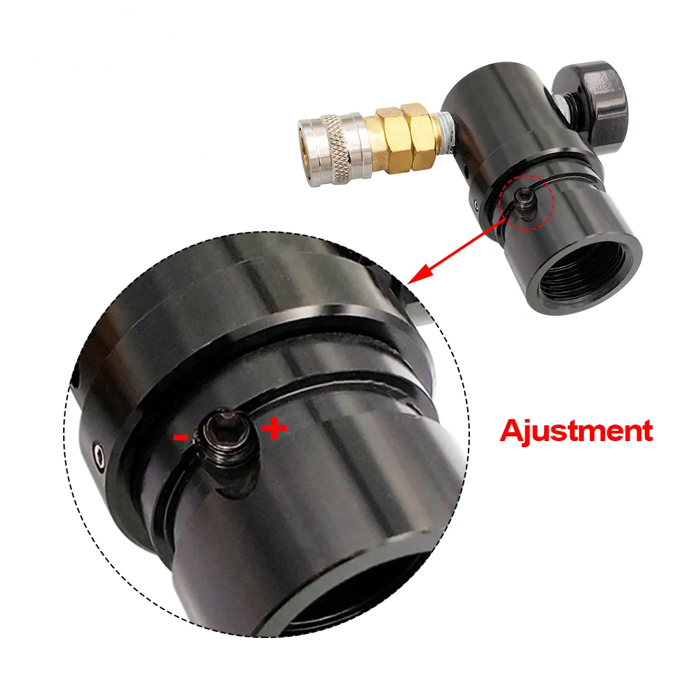 Micro-régulateur HPA 40 à 200 PSI – Options de flexible US
