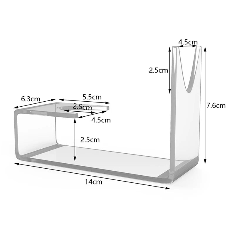 Présentoir universel transparent en acrylique – 1 ou 2 pièces