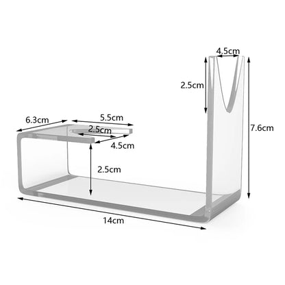 Présentoir universel transparent, 1 ou 2 pièces