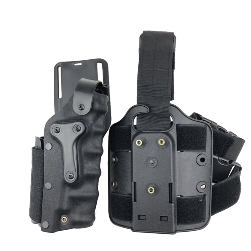 Holster universel de cuisse pour répliques de poing avec accessoires