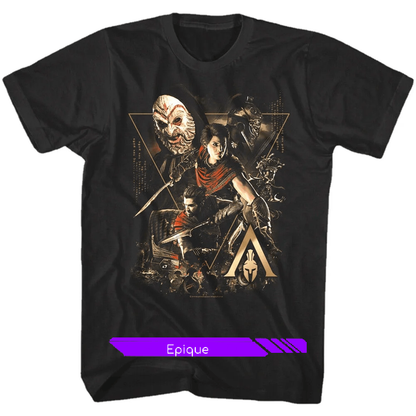 T-shirt Assassin's Creed Odyssey - Alexios et Kassandra