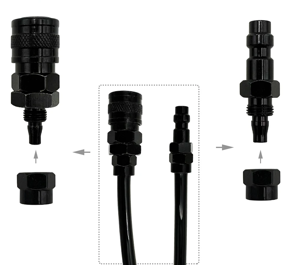 Flexible HPA à raccord rapide US – Ligne 101 cm ou Mamba 2 m