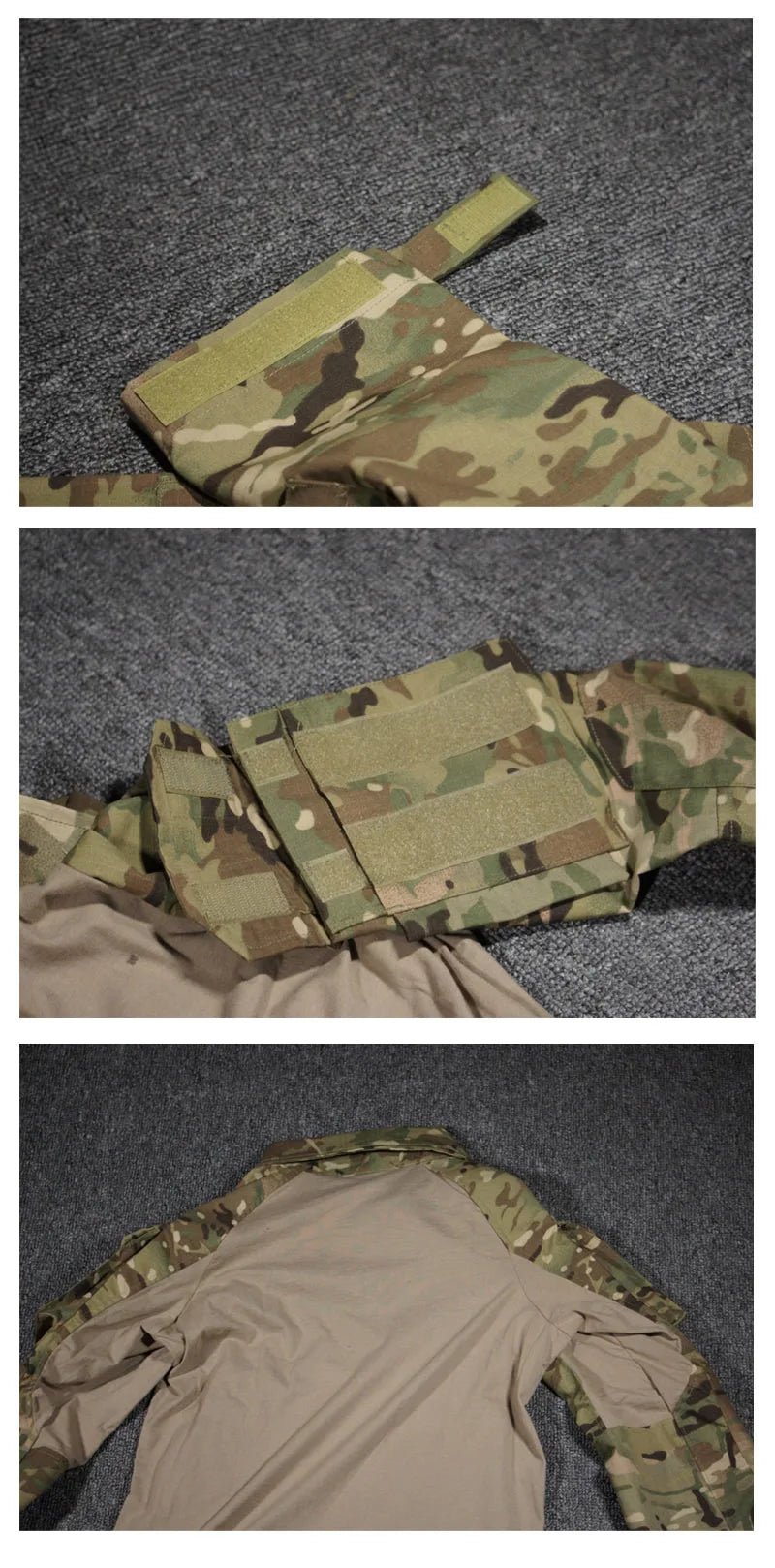 Tenue tactique camouflage – chemise et pantalon selon variante