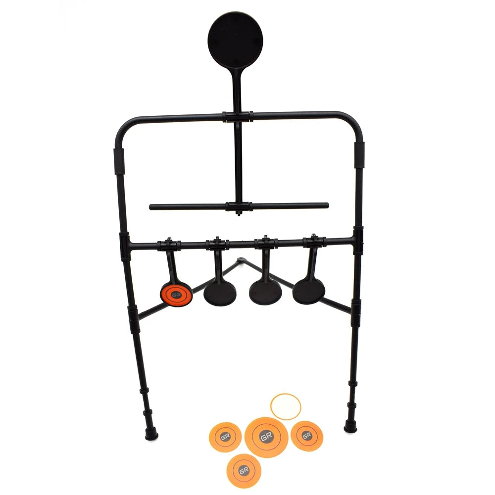 Cible Airsoft basculante 5 plateaux à réarmement