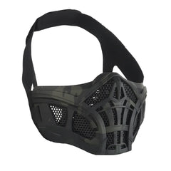 Demi-masque tactique style Scorpion avec insert silicone – Airsoft
