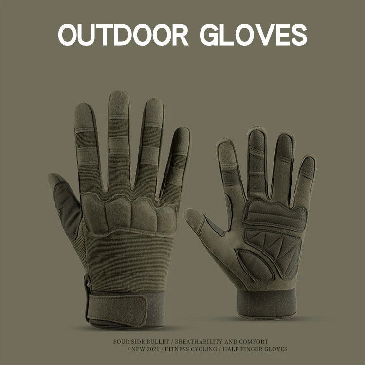 Gants tactiques Airsoft en microfibre et polyester – M à XL