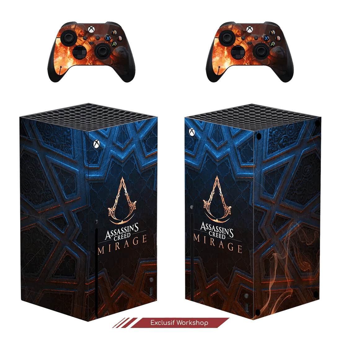 Autocollant Assassin's Creed Mirage - pour Xbox Series X et 2 contrôleurs - Vinyl