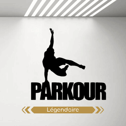 Autocollant mural en vinyle, Parkour