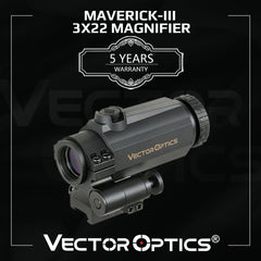 Magnificateur Maverick III 3×22 pour viseur point rouge – Vector Optics