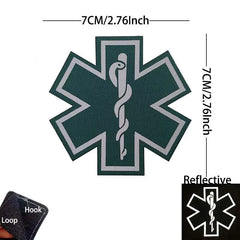 Patch médic Airsoft – 12 Serpent Vert