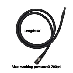 Micro-régulateur HPA 40 à 200 PSI – Options de flexible US