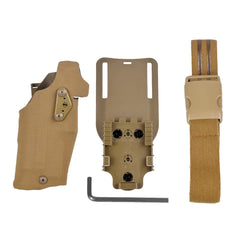 Holster Airsoft type Glock 17 / 19 pour lampe X300 / X300U – plateforme QLS