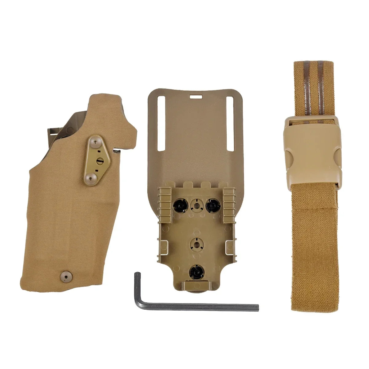 Holster Airsoft type Glock 17 / 19 pour lampe X300 / X300U – plateforme QLS