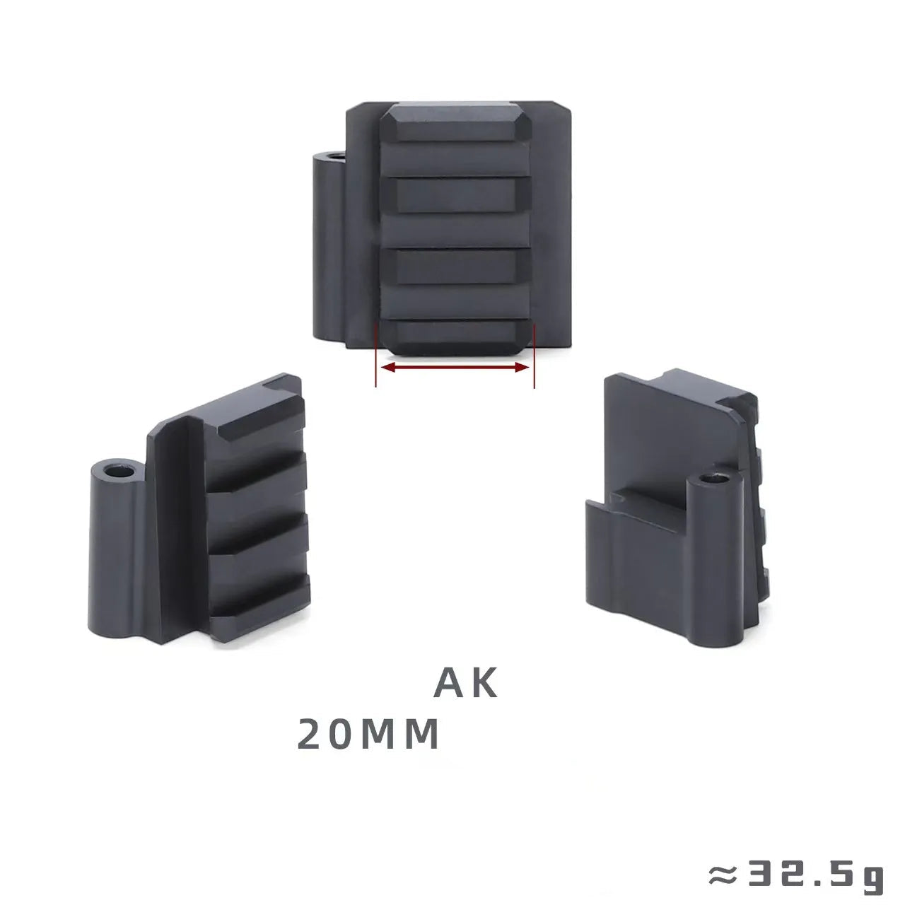 Adaptateur rail métal pour Jinming J12 – lanceur à billes gélifiées