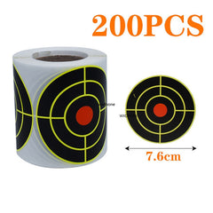 Rouleau de 200 cibles réactives autocollantes – 7,5 cm