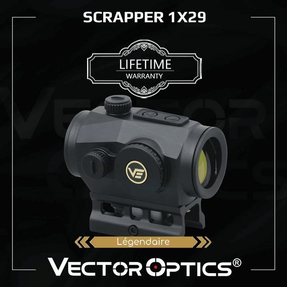 Viseur point rouge Scrapper 1×22, 1×25 ou 1×29 Vector Optics – visuel 1