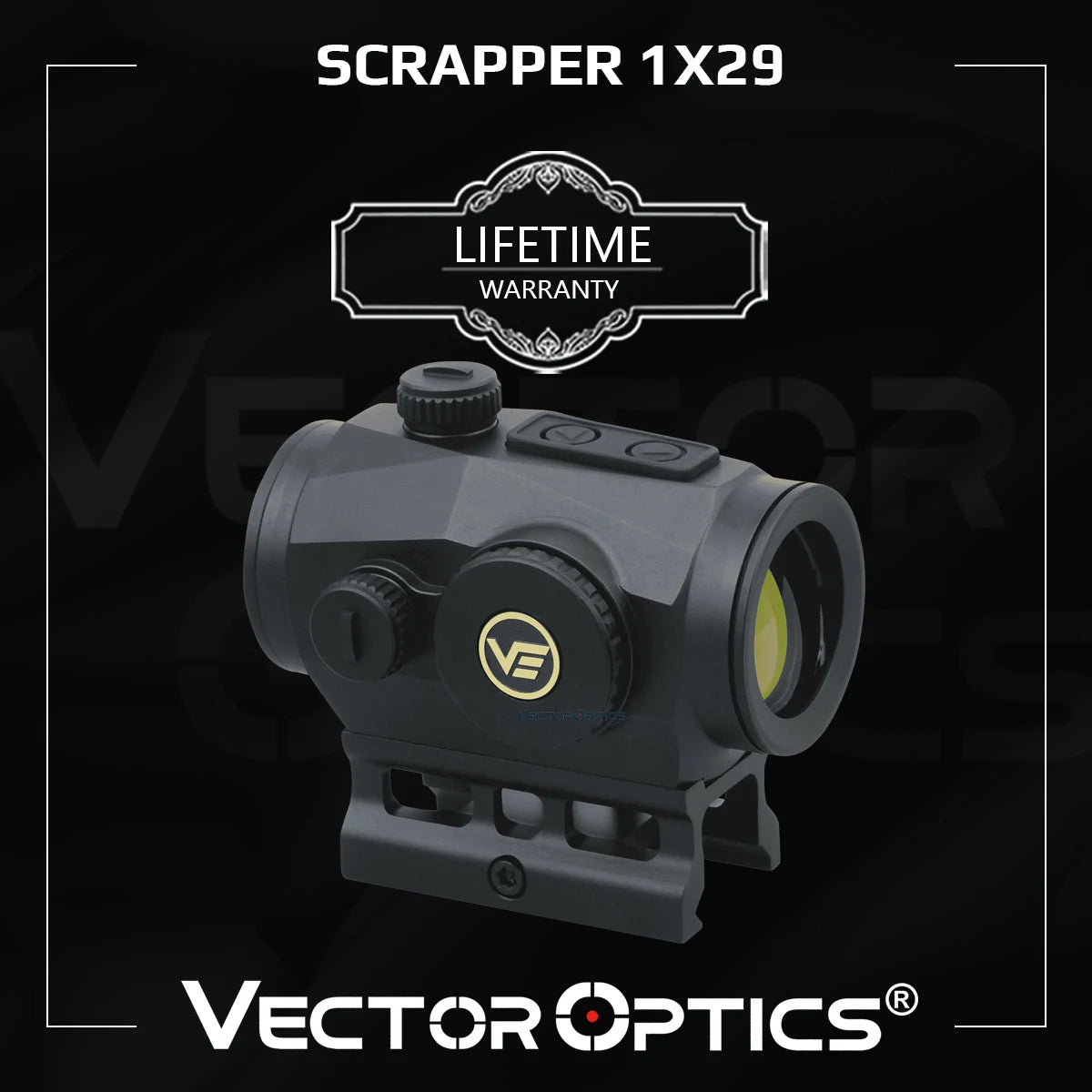 Viseur point rouge Scrapper 1×22, 1×25 ou 1×29 – Vector Optics
