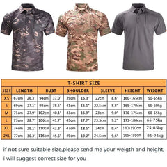 T-shirt tactique respirant à séchage rapide – manches courtes