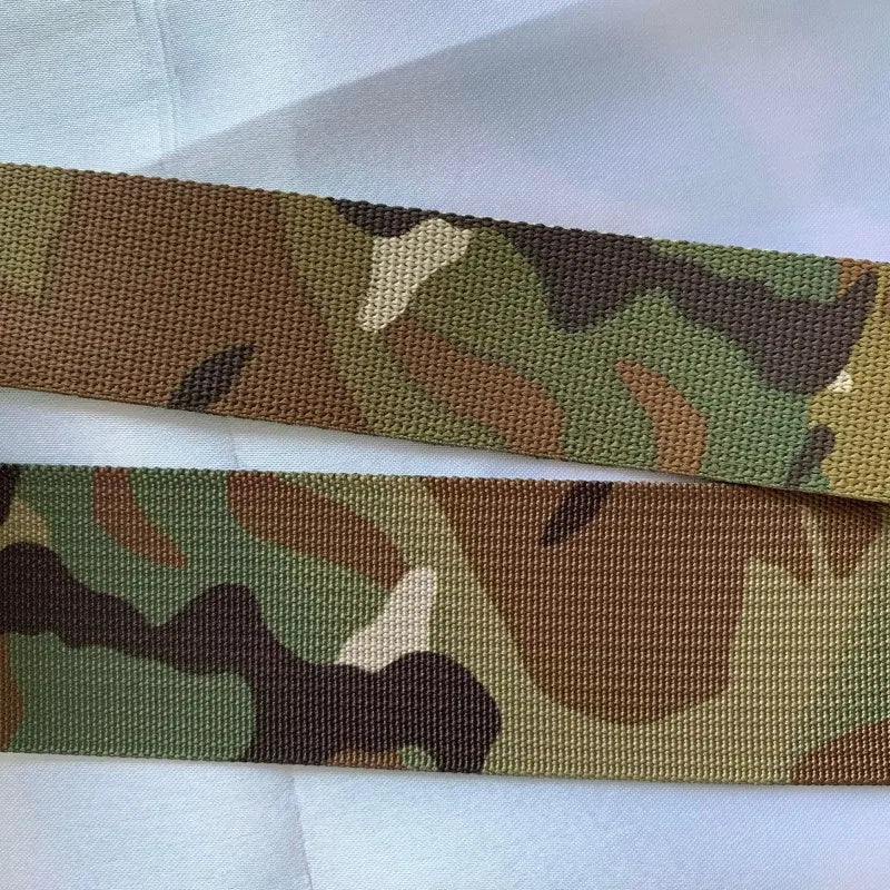 Sangle polyester camouflage Multicam – vendue au mètre
