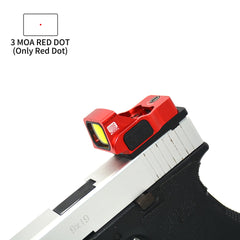 Viseur reflex 1× avec monture type Glock – Point rouge ou vert