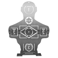 Cible métallique basculante pour entraînement Airsoft