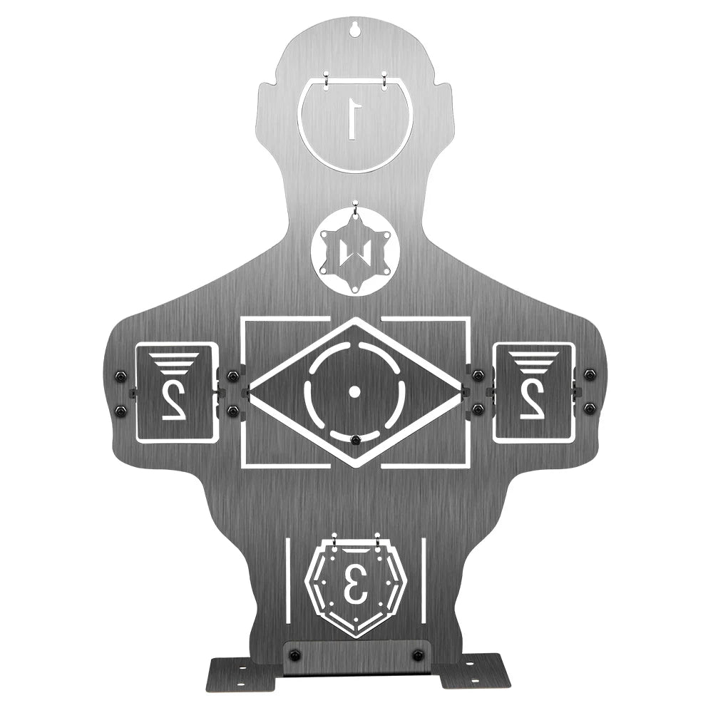 Cible métallique basculante pour entraînement Airsoft