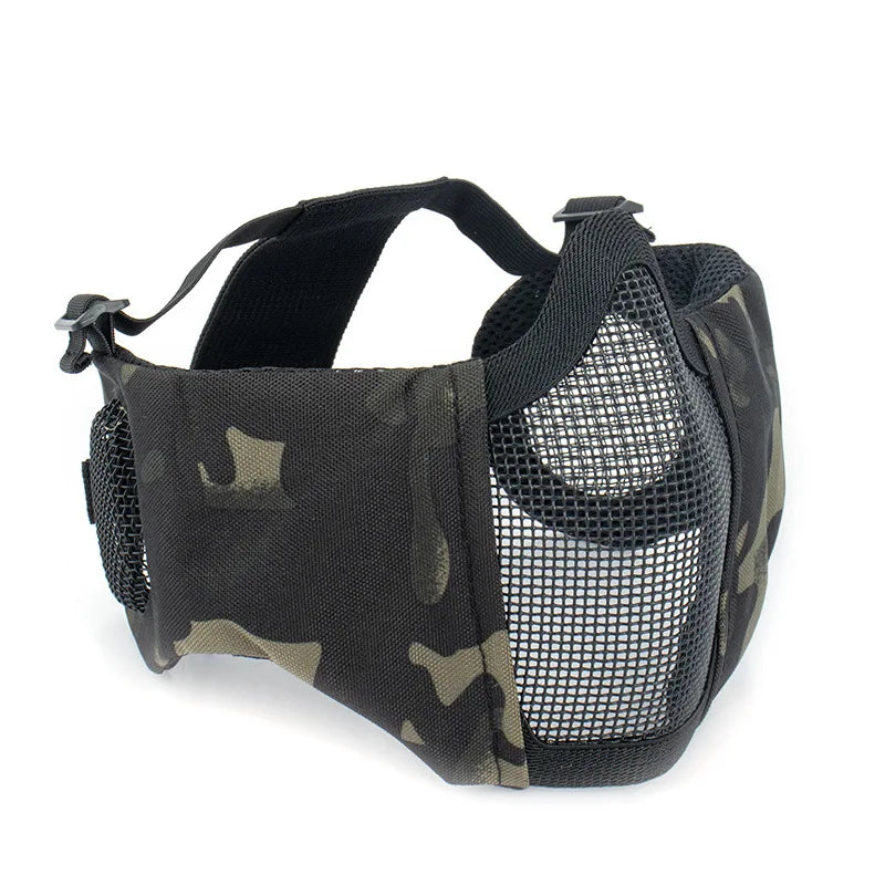 Masque grillagé demi-visage Airsoft – Noir CP